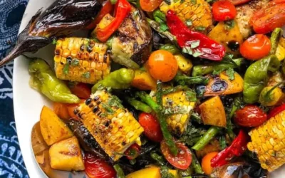 Grilled Summer Vegetable Salad with Herbed Vinaigrette